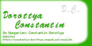 dorottya constantin business card